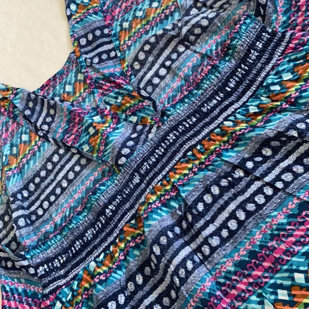 {NWT} Vera Bradley | Indigo Stripe Sleeveless Rayon Pajama Tank Top (M 8-10) - Picture 10 of 15
